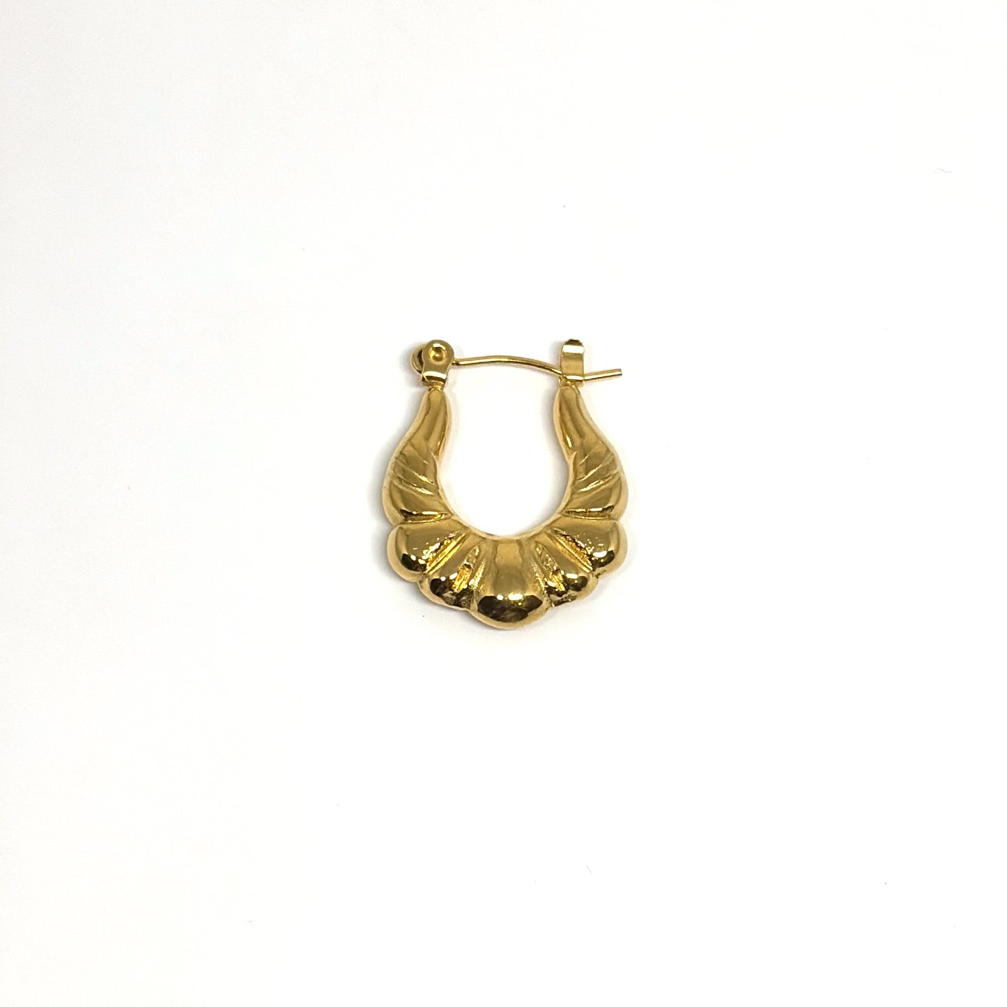 Crosissant hoops earrings