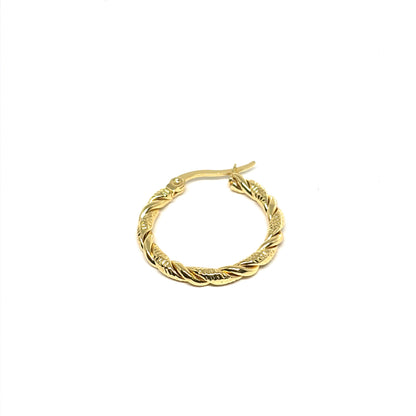 Twisted Ring hoops earrings