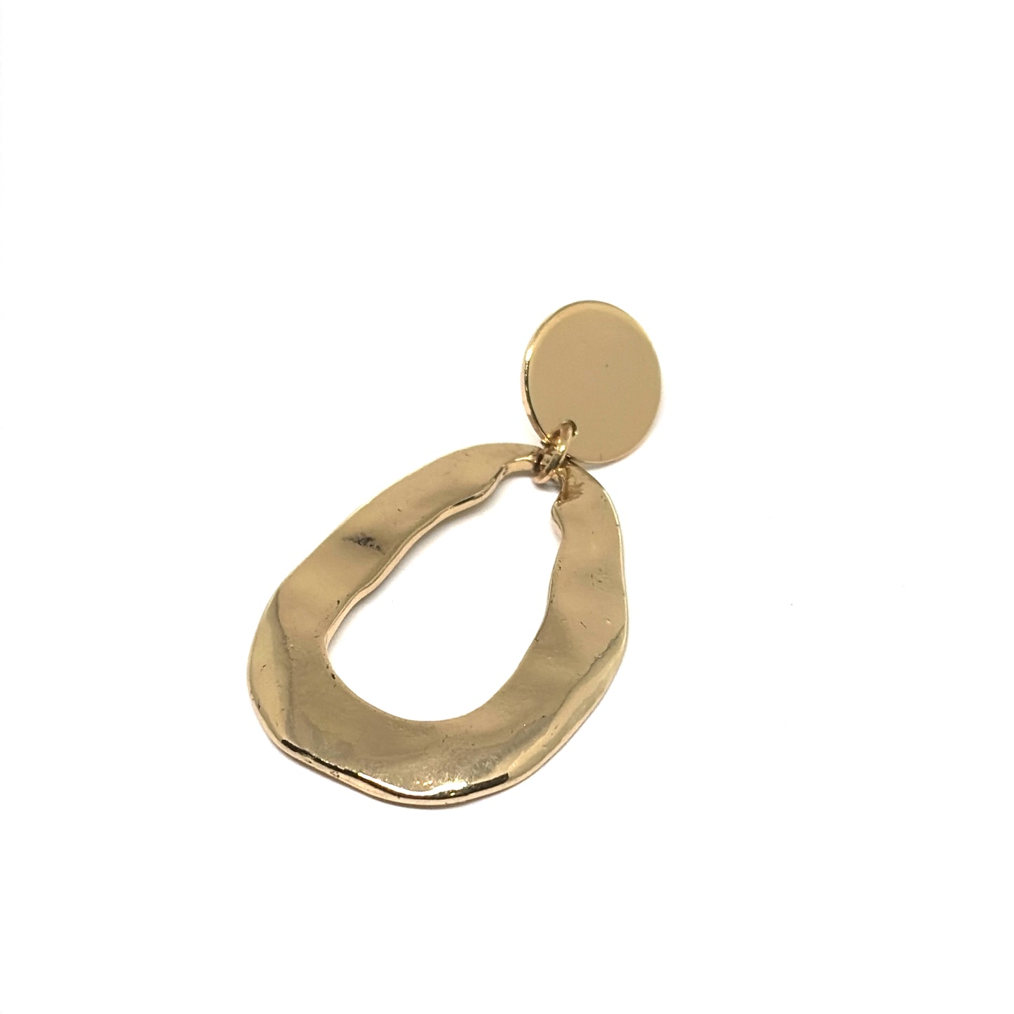 Oval shaped hoops earrings
