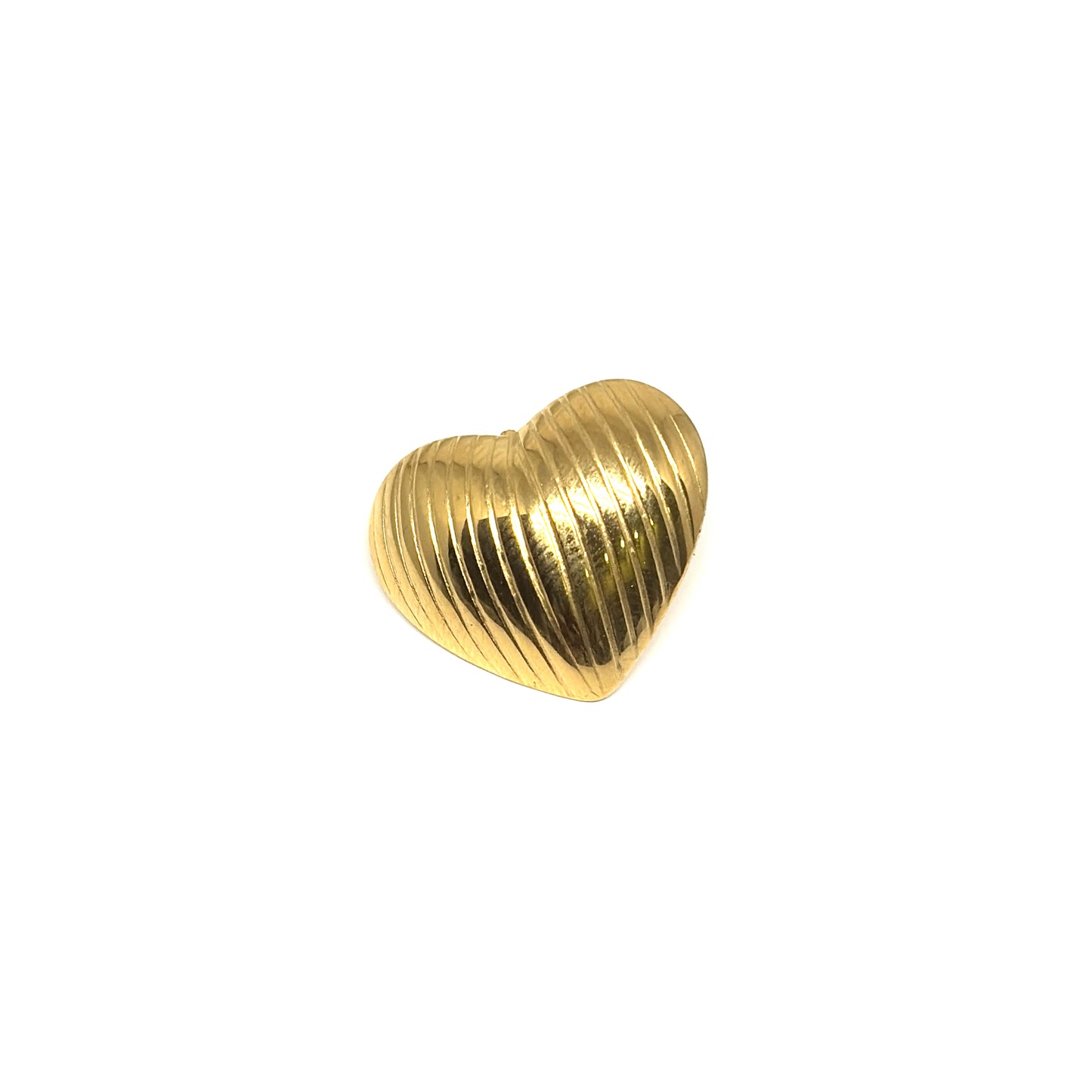 Embosed Heart Shaped Earrings