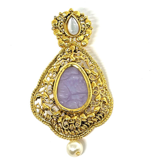 Dangler Earrings - Light Purple