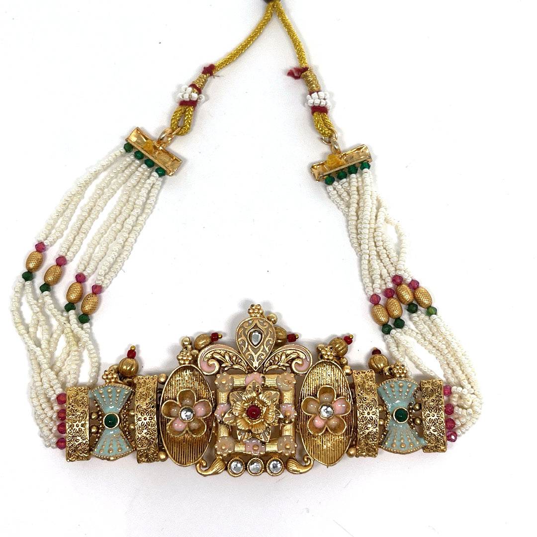 Floral Choker necklace set