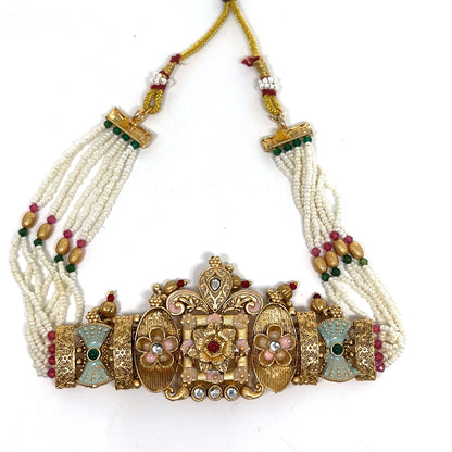 Floral Choker necklace set